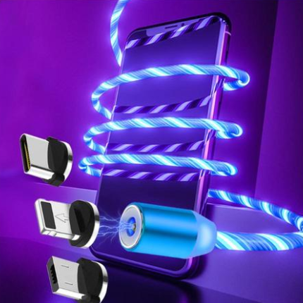 Flowing Light Magnetic Cable for IPhone/Android
