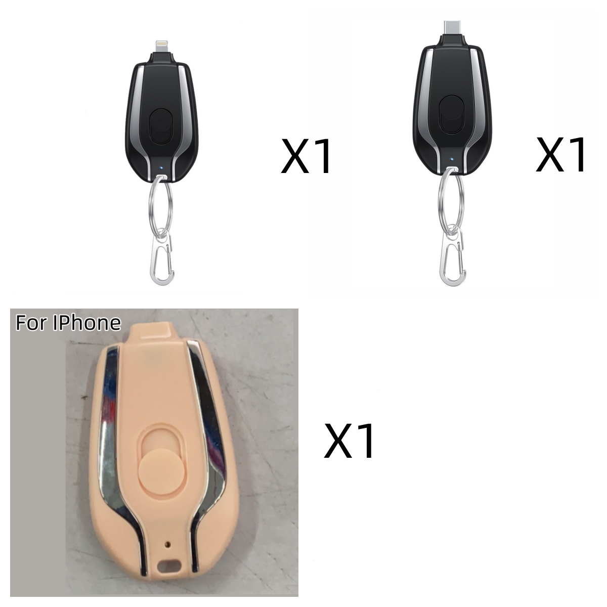 Emergency Pod Keychain Charger