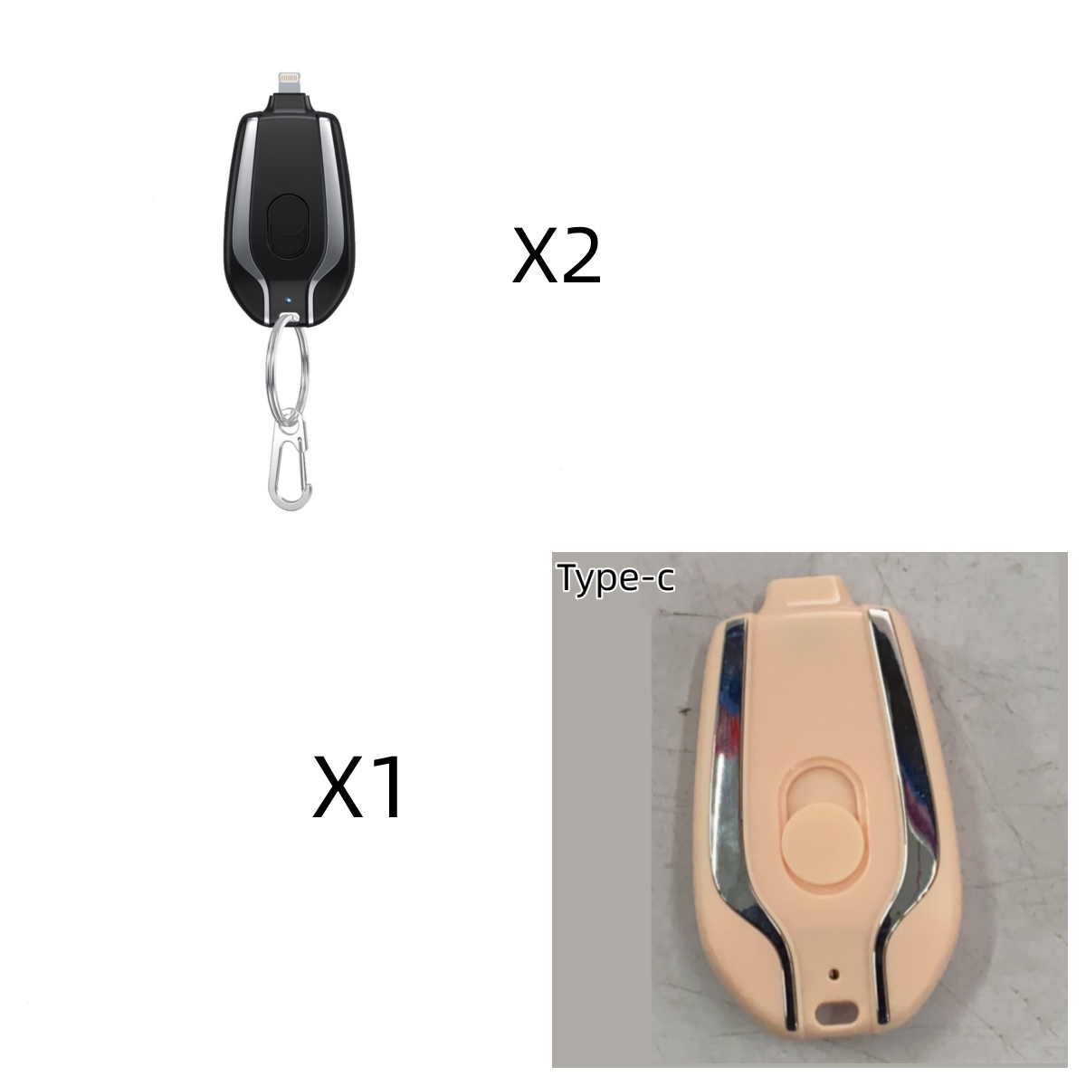 Emergency Pod Keychain Charger