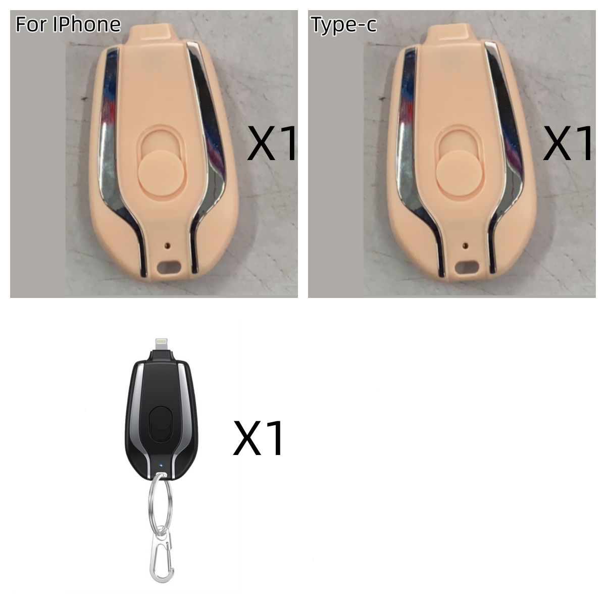 Emergency Pod Keychain Charger