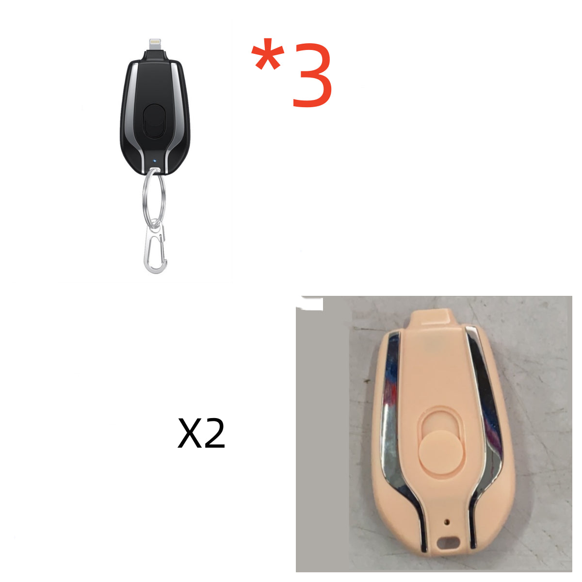 Emergency Pod Keychain Charger