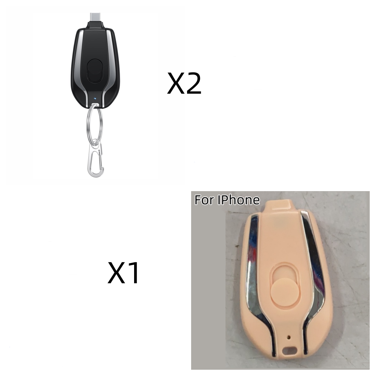 Emergency Pod Keychain Charger